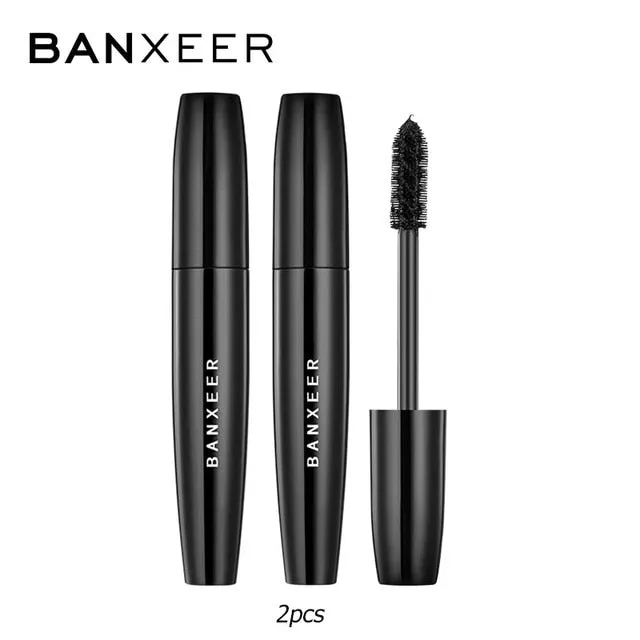 BANXEER Makeup Sets cosmetics 2pcs Lipgloss   Mascara 4D Waterproof Liquid Lipstick  Extension Eyelash Makeup Kits
