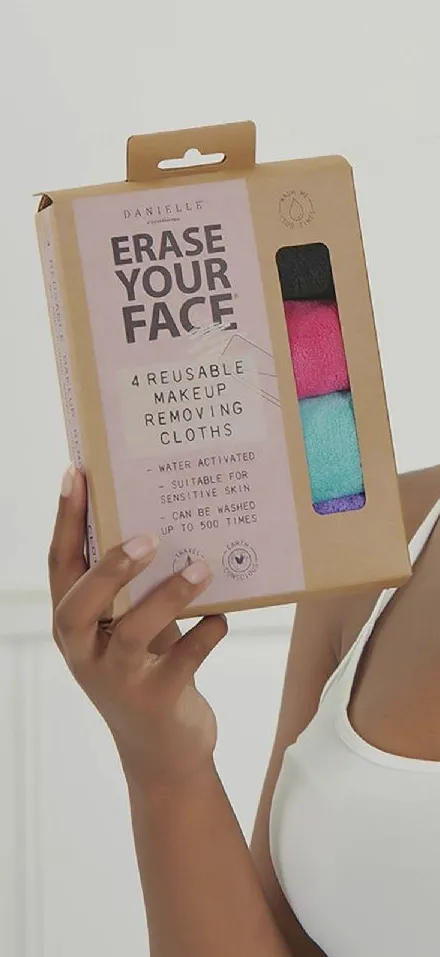 Re-Usable Eco Friendly Make Up Removing Face Cloth - Pack of 4