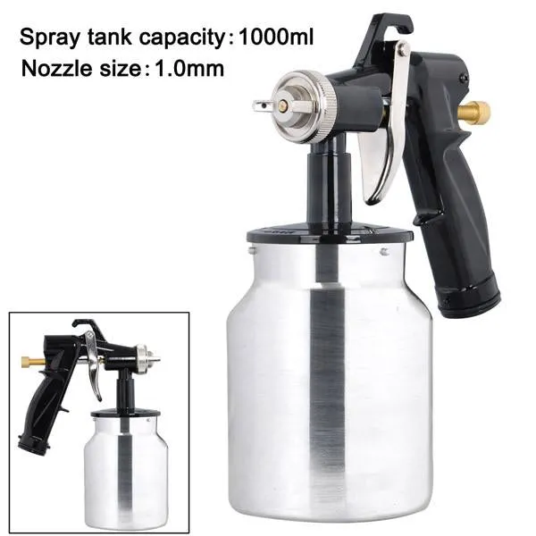 TheLAShop HVLP Spray Auto Paint Bottom Feed Sprayer 1.0mm w/ Motor